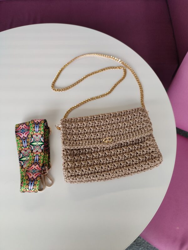 Beige Clutch Evening Crossbody bag - Image 3