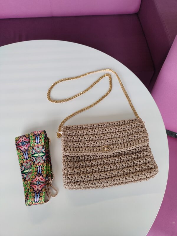 Beige Clutch Evening Crossbody bag - Image 2
