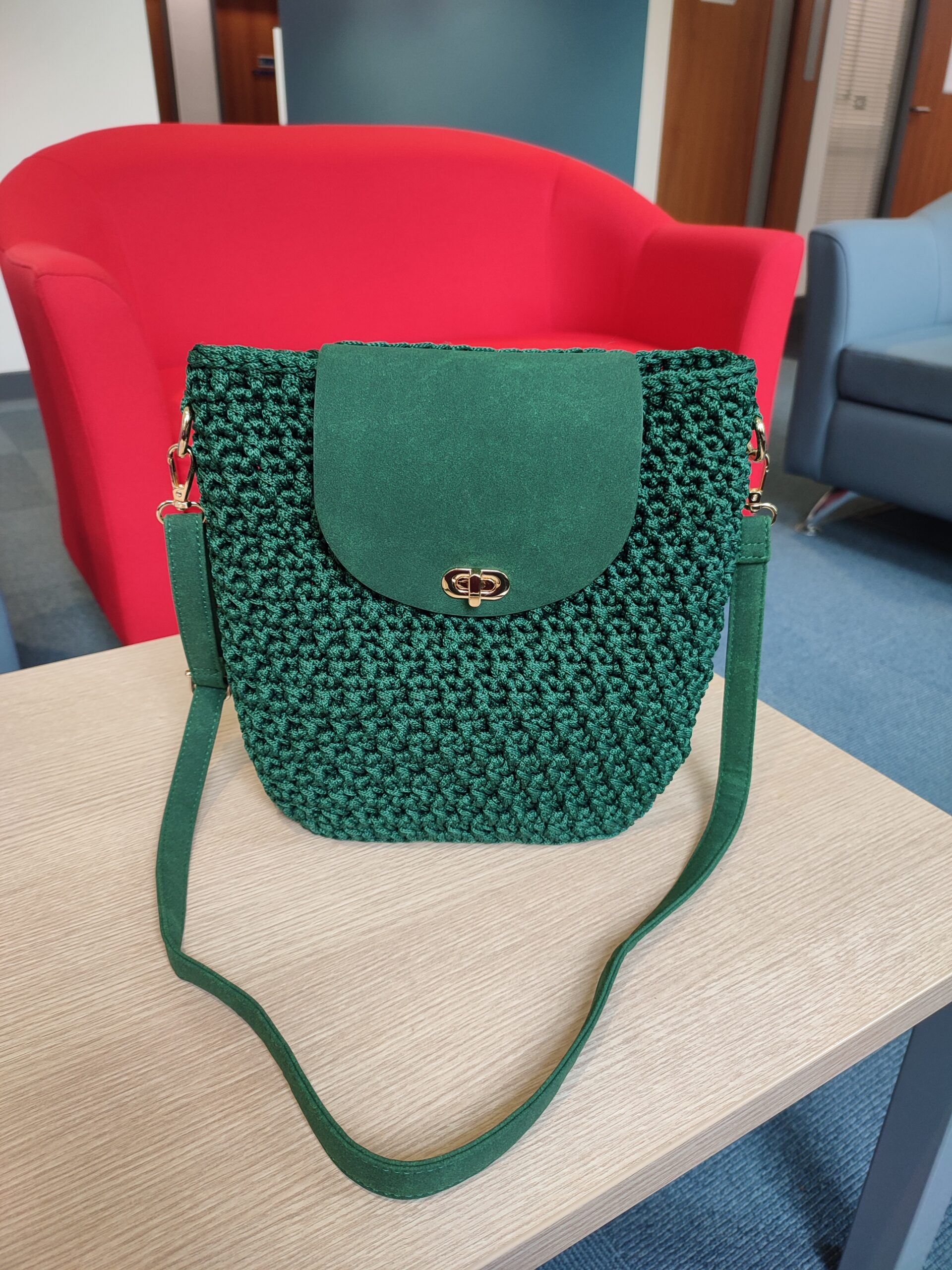 Green Crossbody Bag Bucket Bag