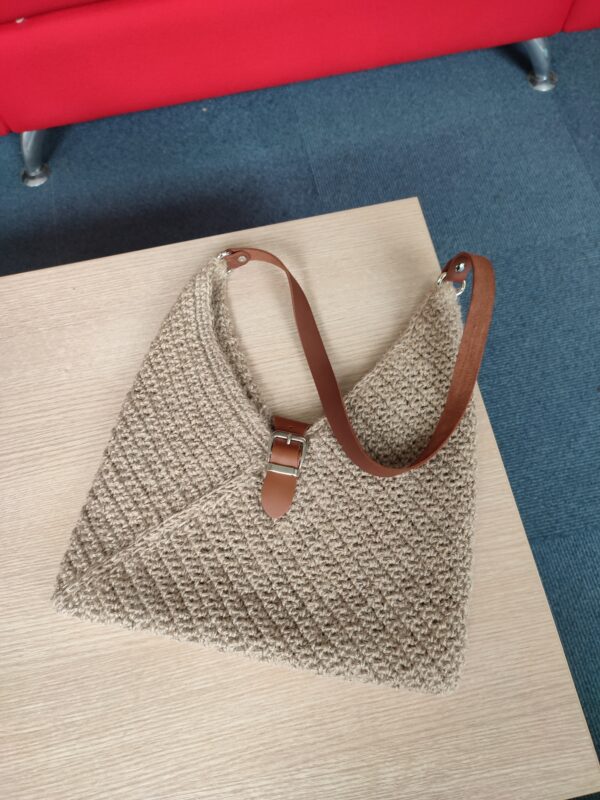 Natural Jute Hobo bag Eco shopper - Image 2