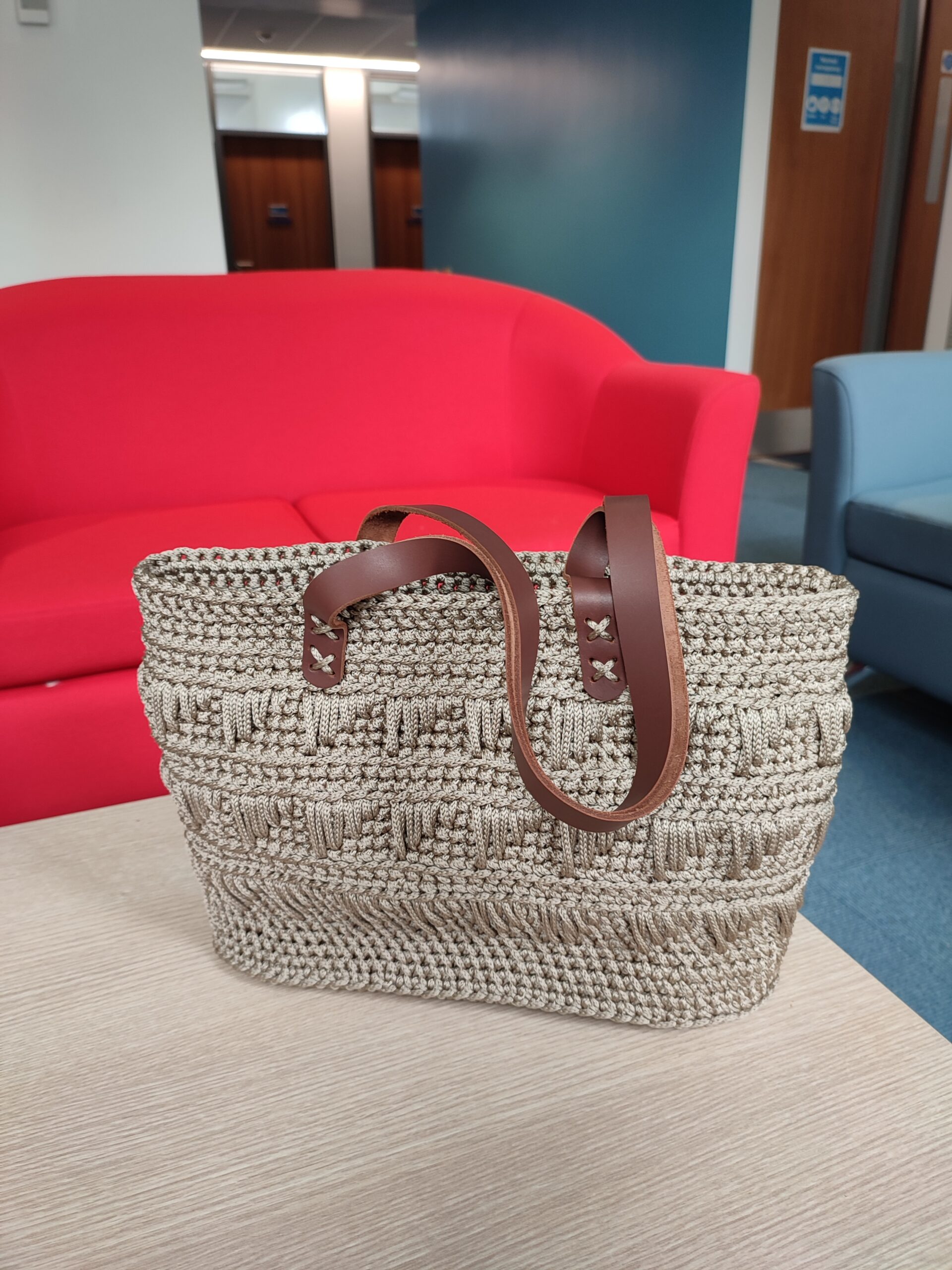 Mocha Beige Handbag Elegant Bag - Image 3