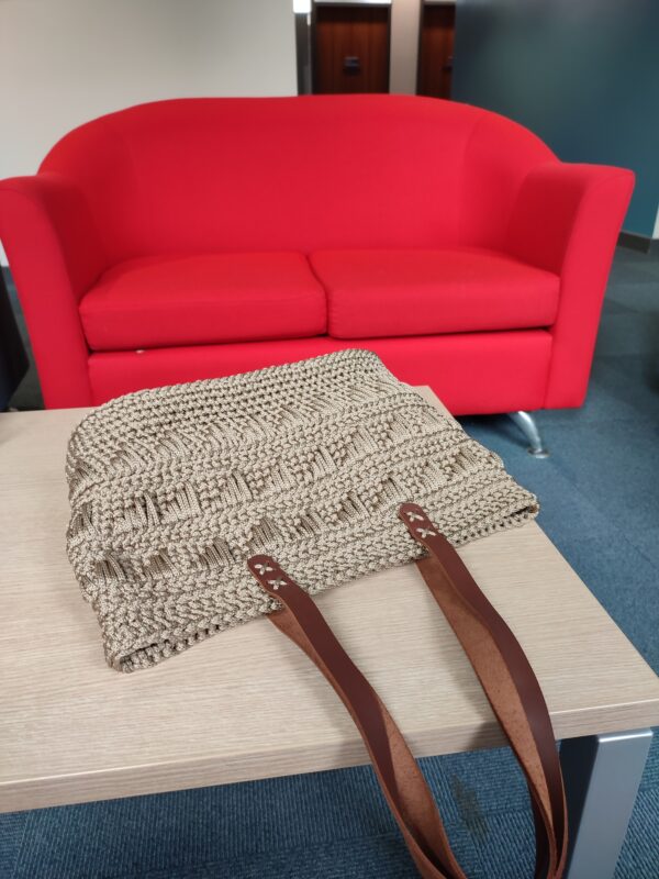 Mocha Beige Handbag Elegant Bag - Image 4
