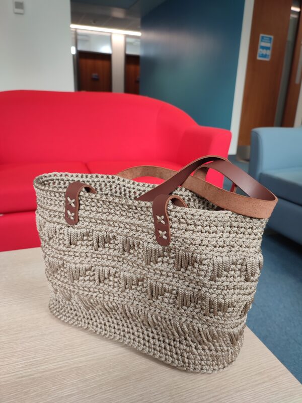 Mocha Beige Handbag Elegant Bag - Image 5