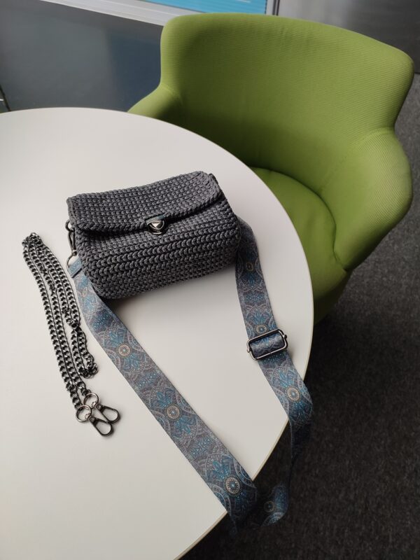 Grey Crossbody Bag Small Cross body bag - Image 8