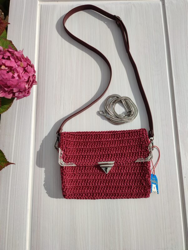 Cherry red Crossbody bag Clutch - Image 6
