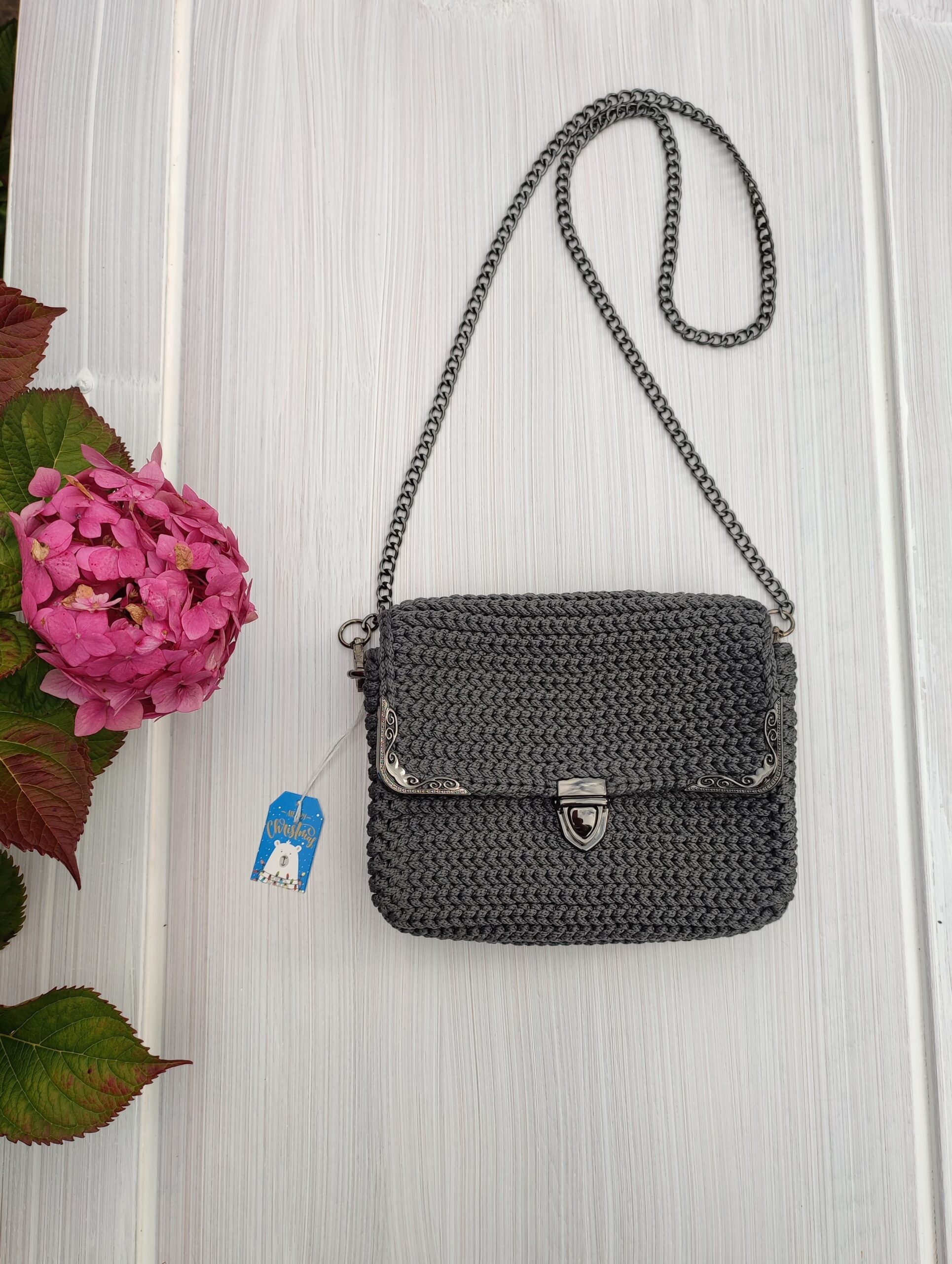 Grey Crossbody Bag Small Cross body bag - Image 2