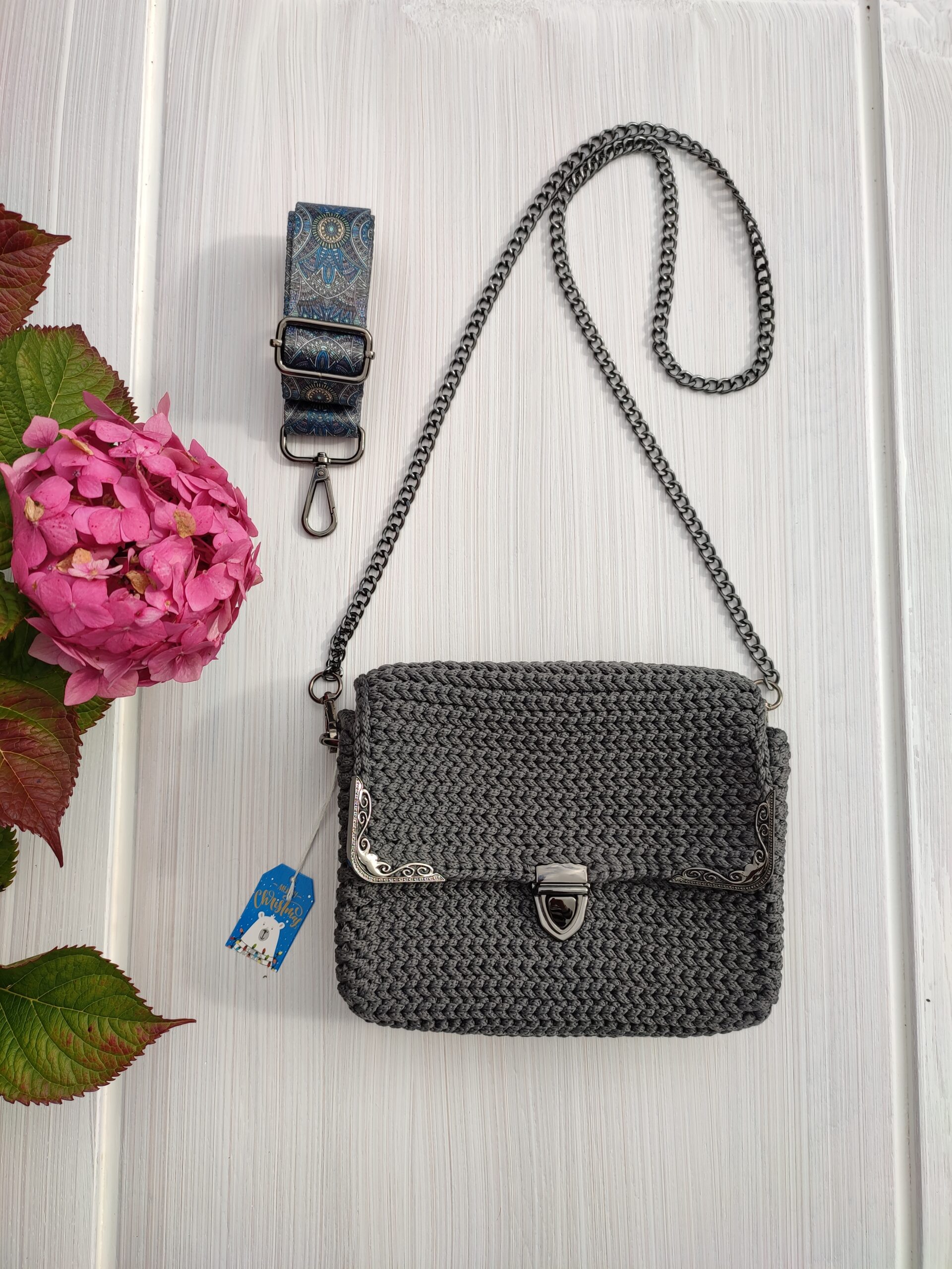 Grey Crossbody Bag Small Cross body bag