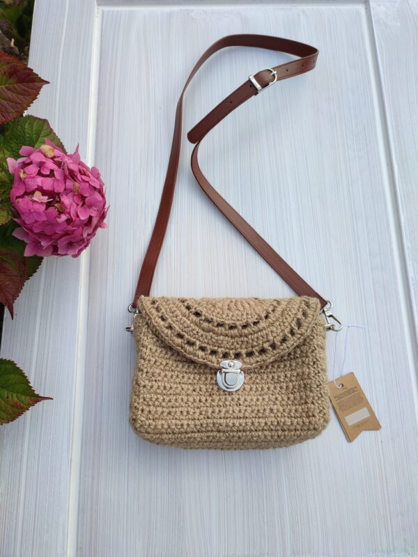 Jute Crossbody bag Boho style bag