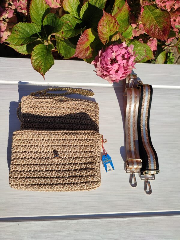 Beige Clutch Evening Crossbody bag - Image 5