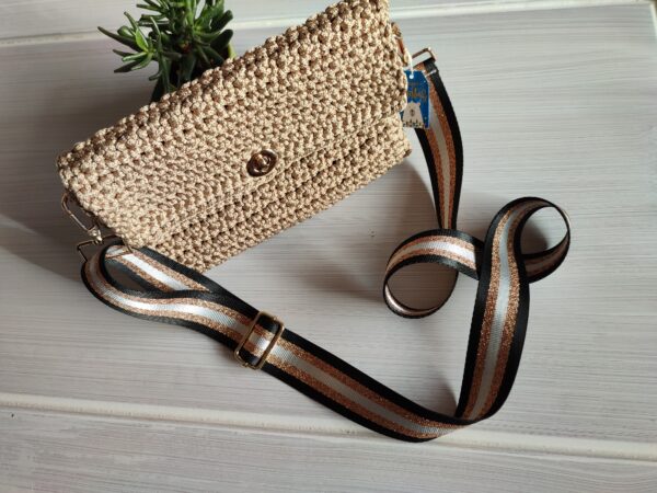 Beige Clutch Evening Crossbody bag - Image 7